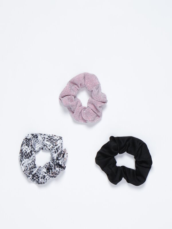 Pack of 3 assorted scrunchies