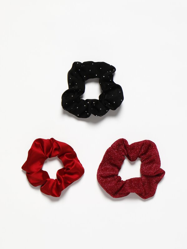Pack of 3 large love scrunchies