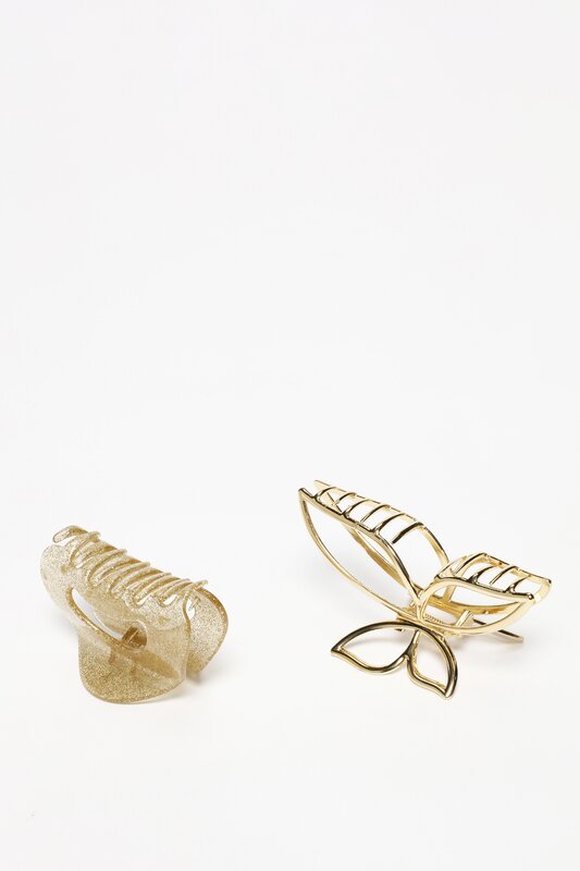 Pack of 2 gold hair clips