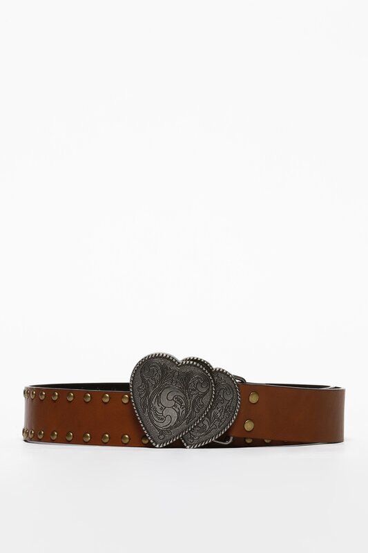 Heart studded belt