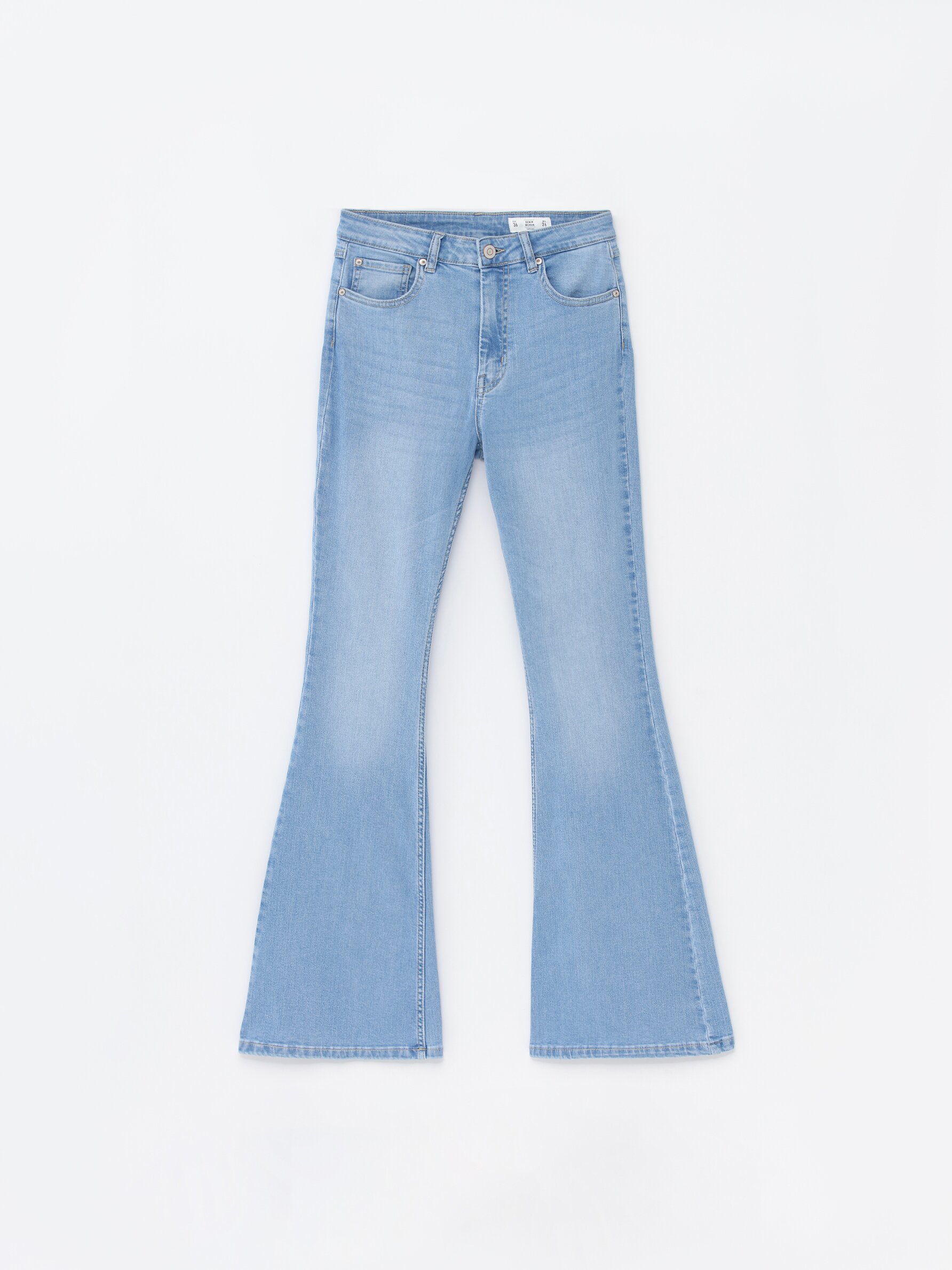 Jeans Acampanados De Tiro Medio Mujer Esprit 023ee1b304