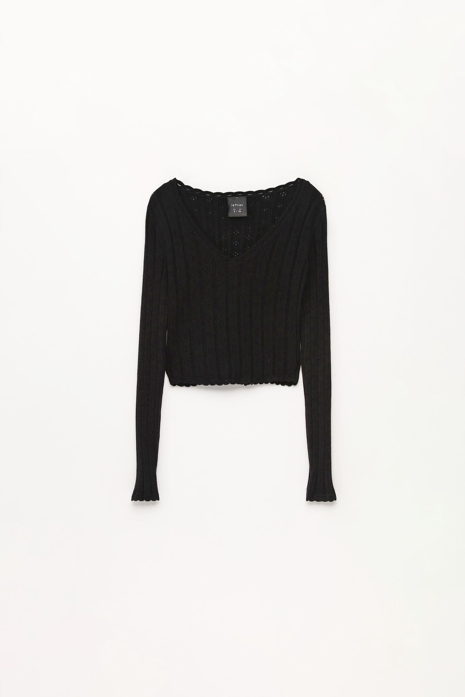 Niki pointelle 3q online sleeve pullover