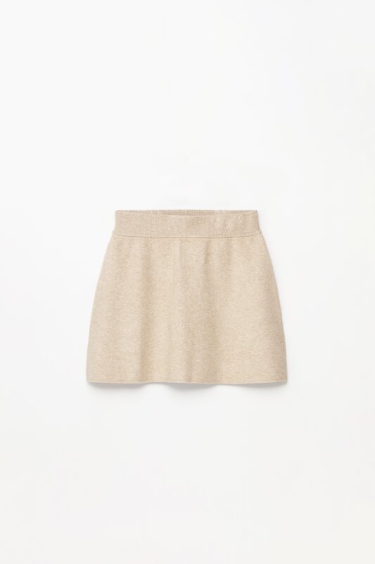 Knit short skirt