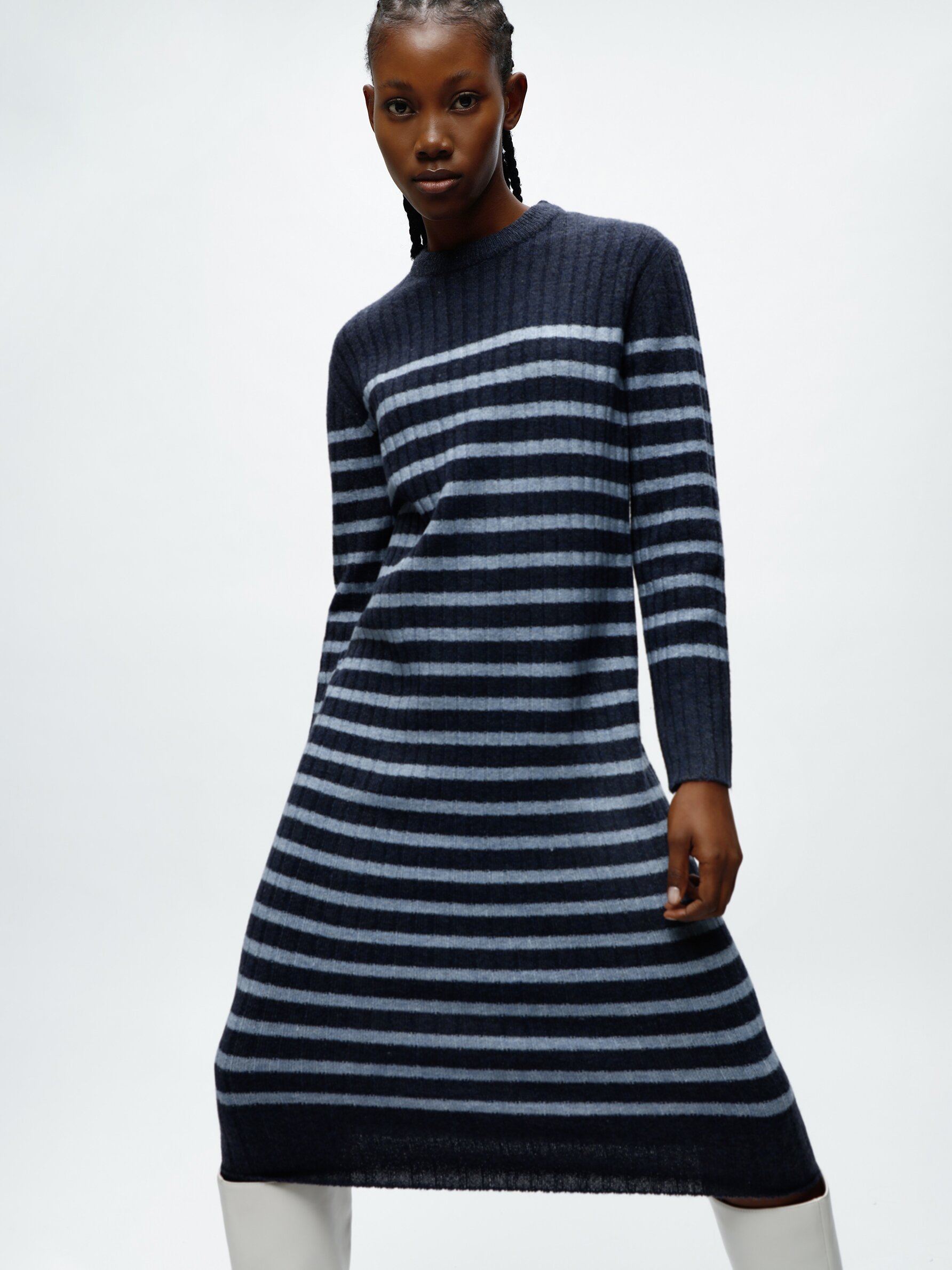 Long deals striped dress