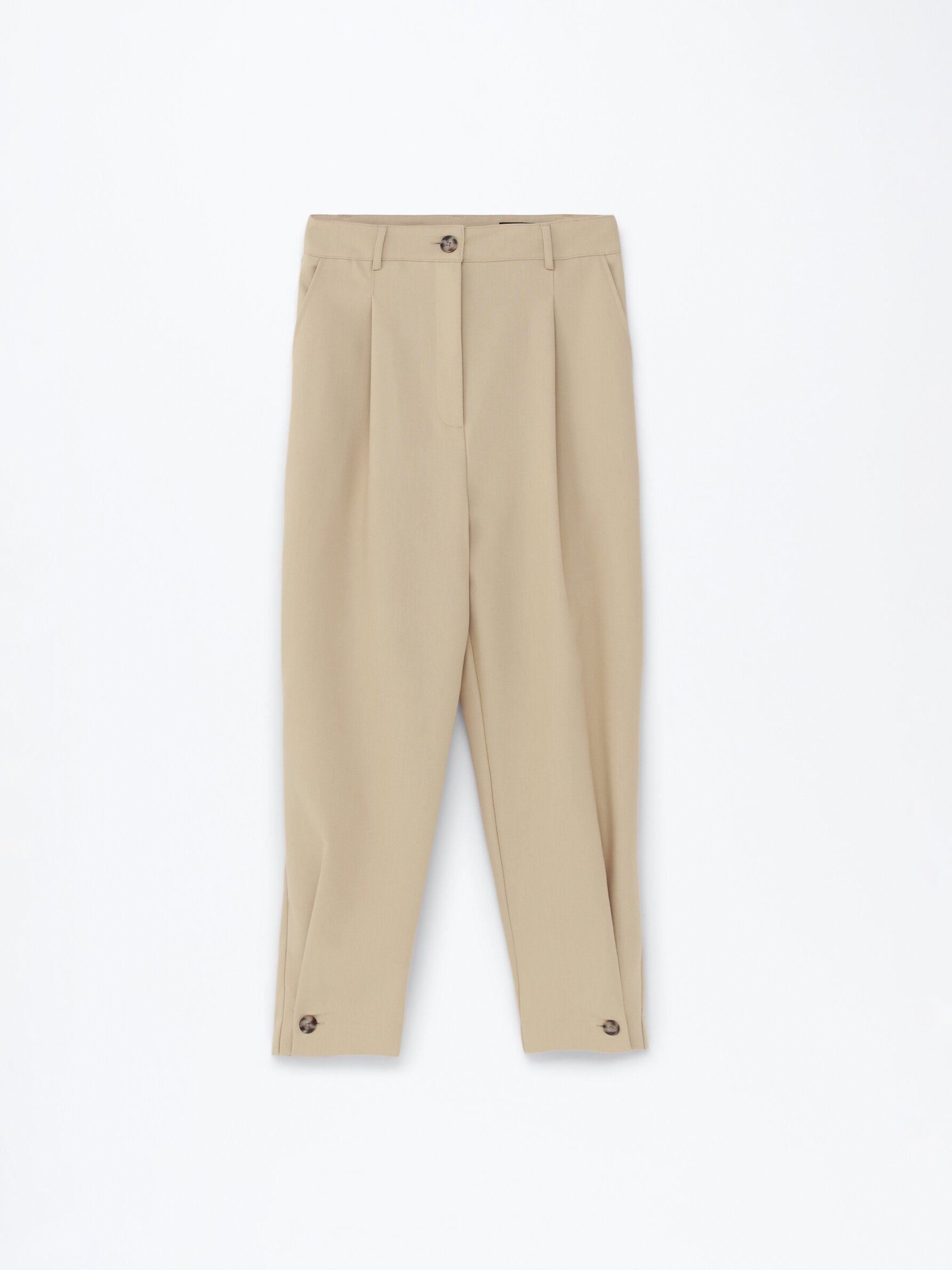 Ami Paris Taupe Carrot-fit Trousers in Natural for Men | Lyst