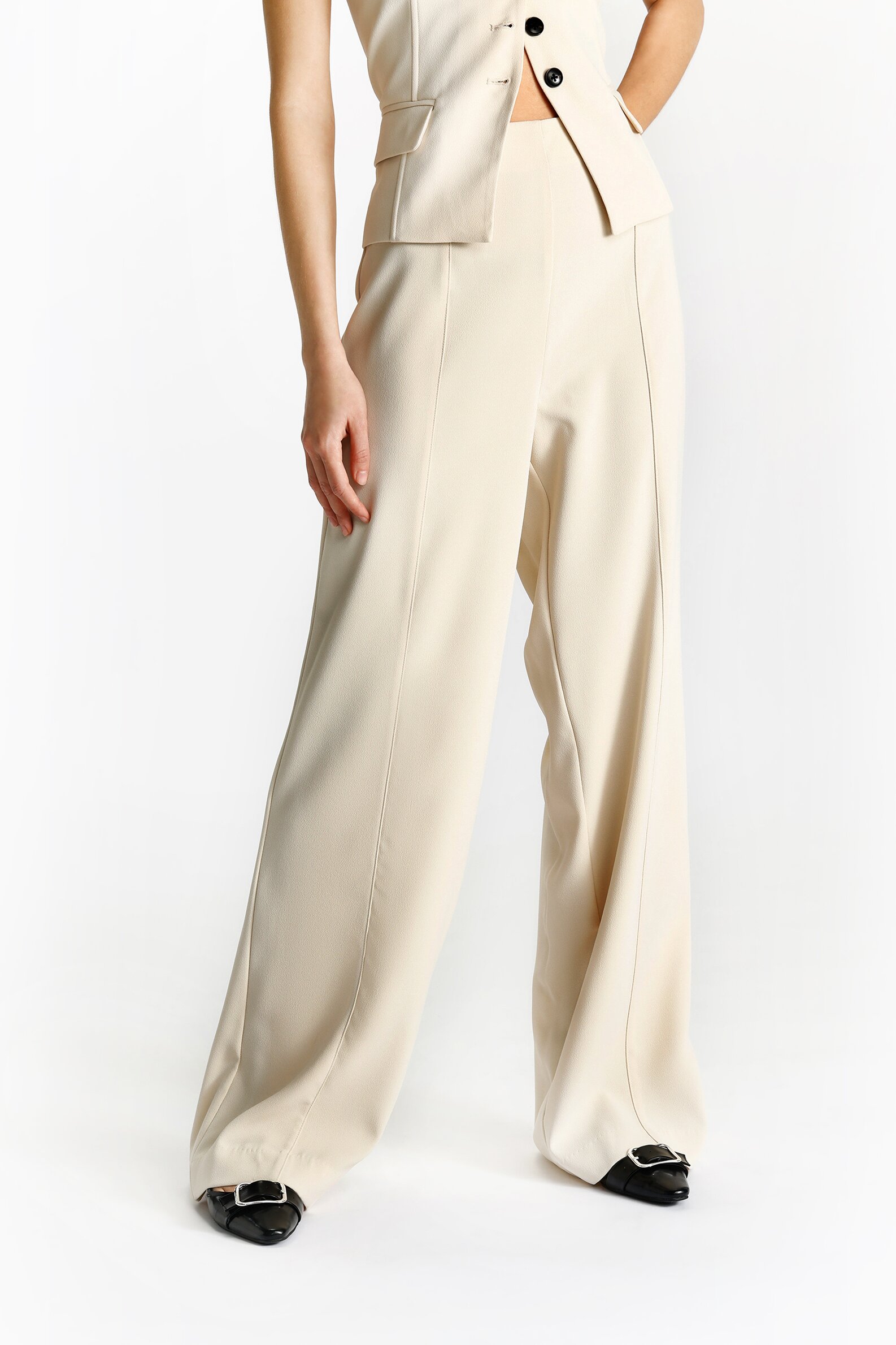 Norma Kamali Elephant High-rise Jersey Wide-leg Trousers | Smart Closet