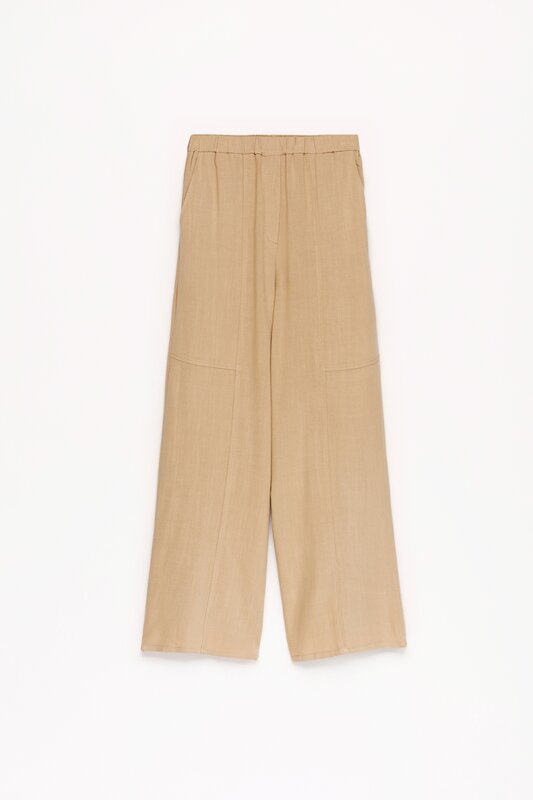 Rustic palazzo trousers