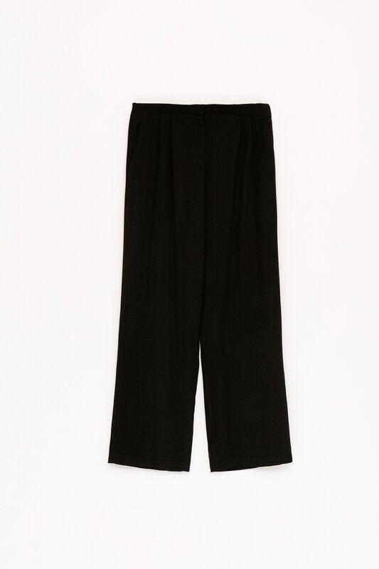 Smart trousers with waistband