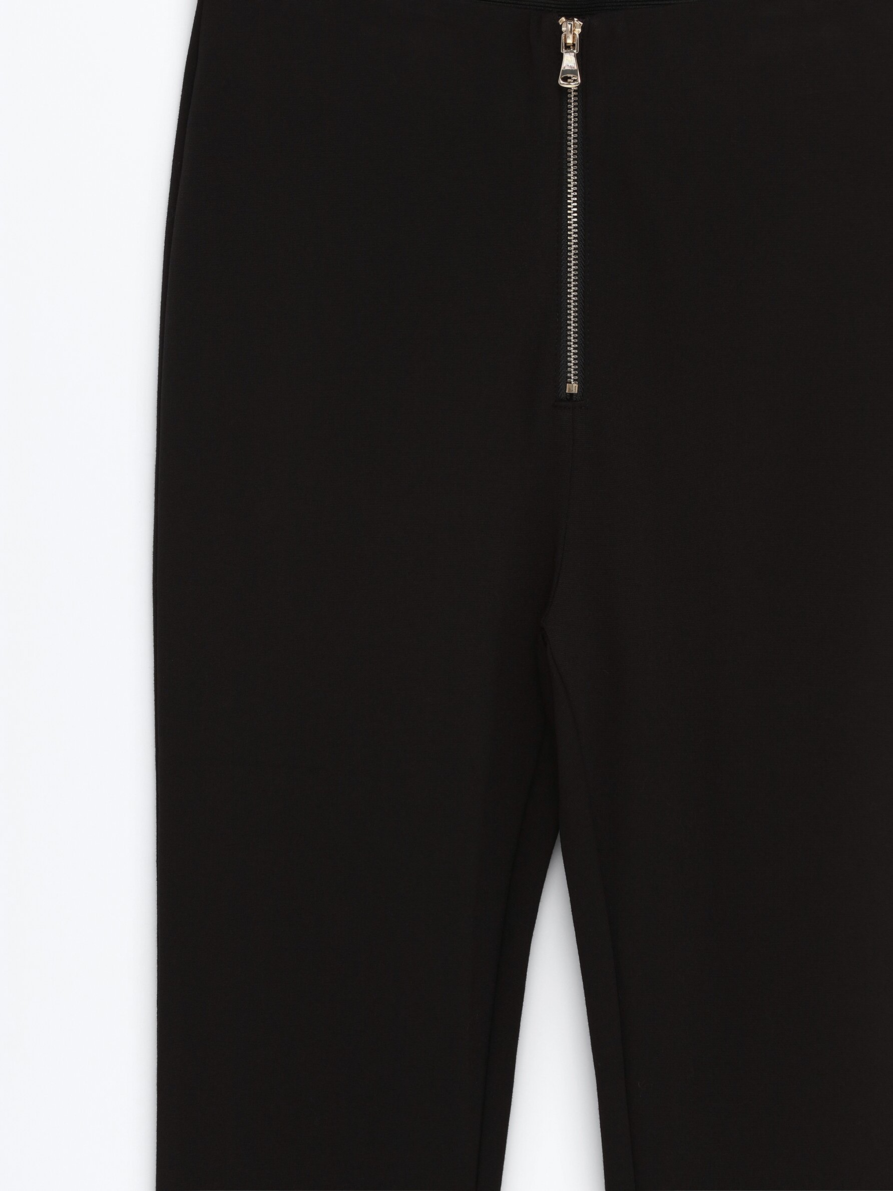 Zara Women's Ribbed Zipper Legging in Black Size SMALL | eBay