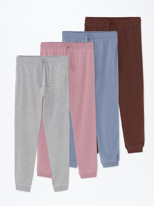 Pack de 4 pantalones b sicos Precios Wow Mujer Lefties ESPA A