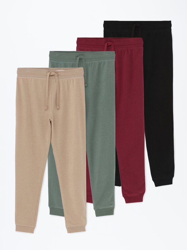 Pack of 4 basic trousers