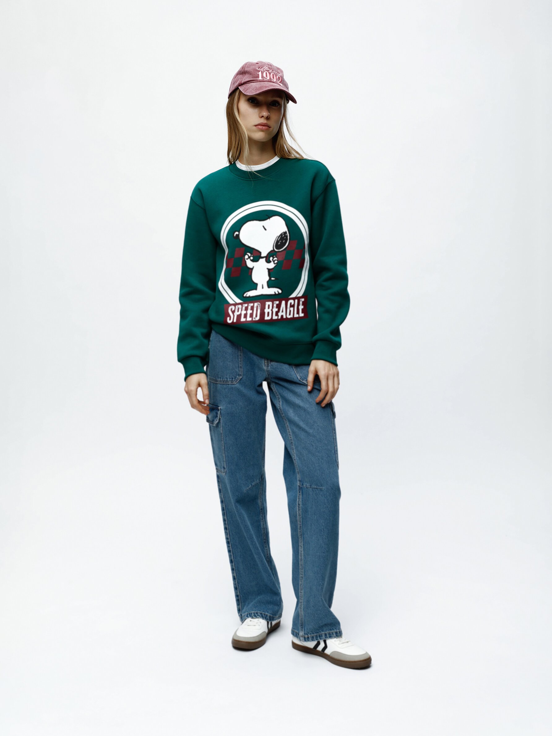 Sudadera snoopy mujer bershka hot sale