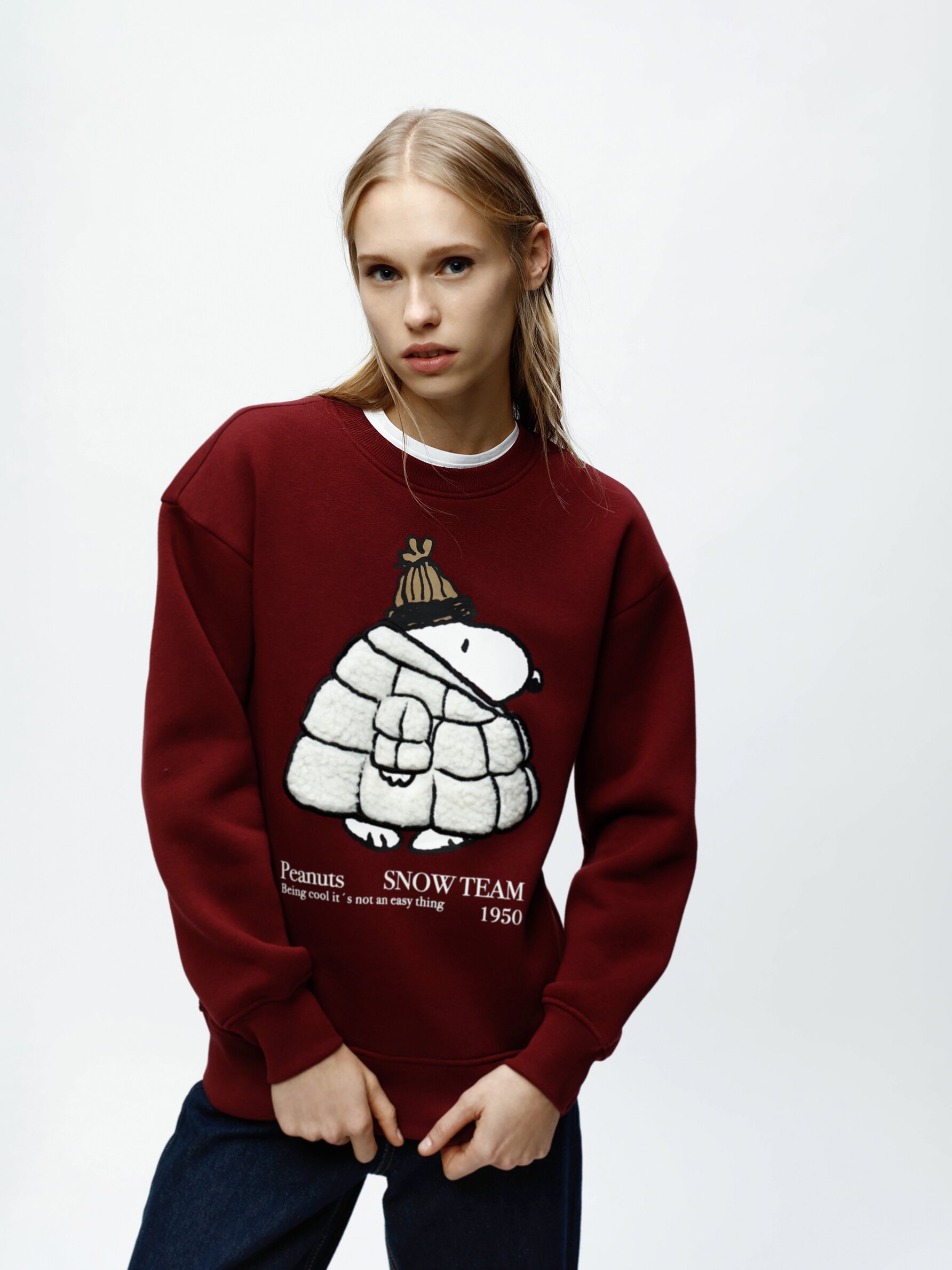 Sudadera store snoopy mujer