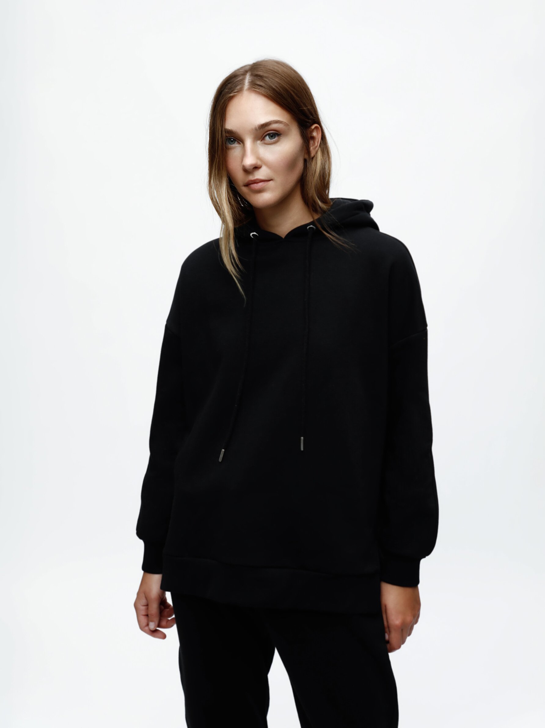 Oversized black 2025 hoodie women