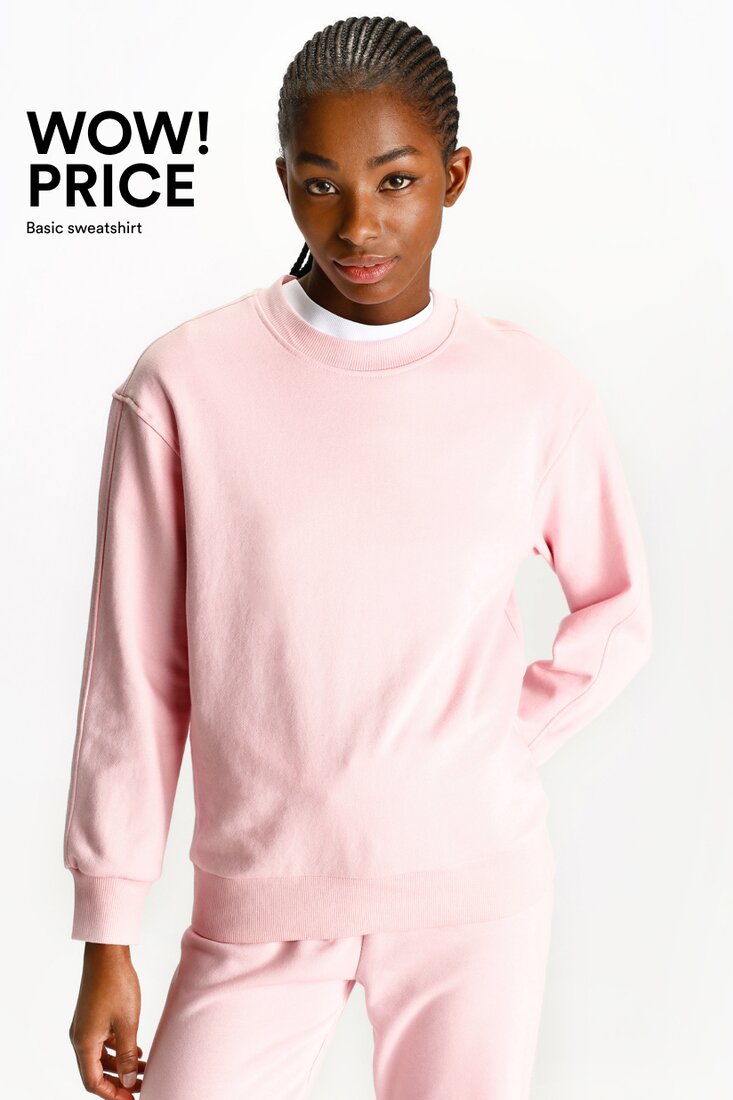 Pink sale sweatshirt women