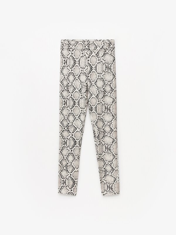 Zara 2024 snakeskin leggings