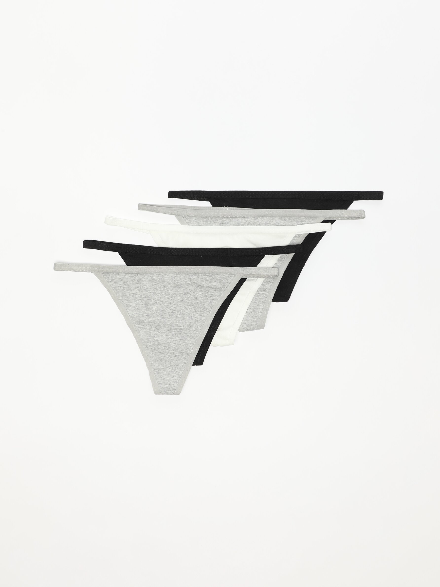 5-Pack of cotton thongs - SALE - Woman 