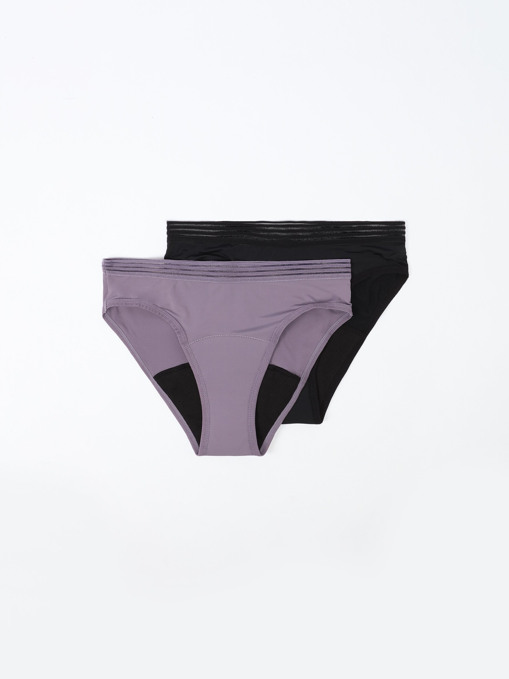 Pack of 2 classic microfibre period knickers - Hipster - Underwear