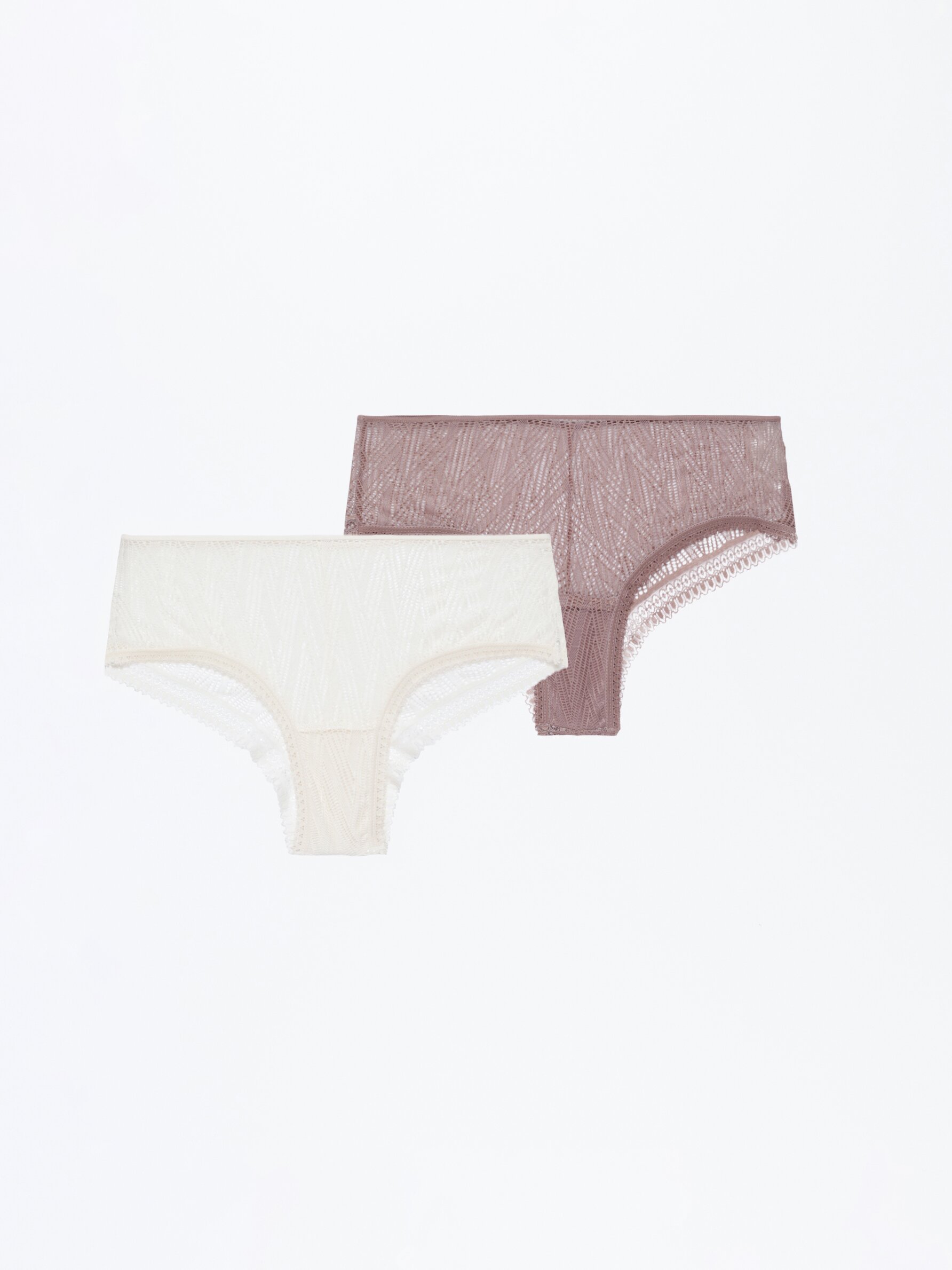 Pack of 2 lace thongs - Thong, Brazilian briefs - Briefs - Underwear -  UNDERWEAR, PYJAMAS - Woman 