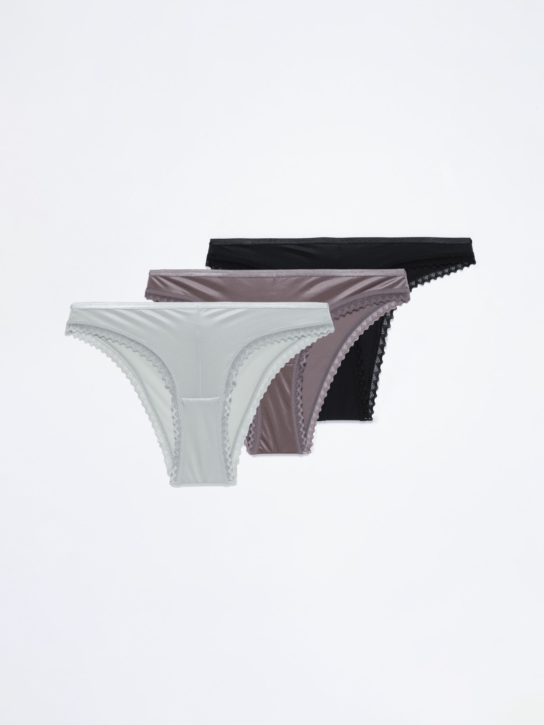 Pack of 3 pairs of classic satin briefs See all Underwear