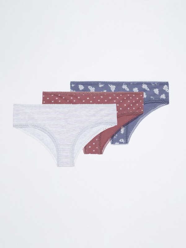Pack de 3 cuecas de tanga combinadas