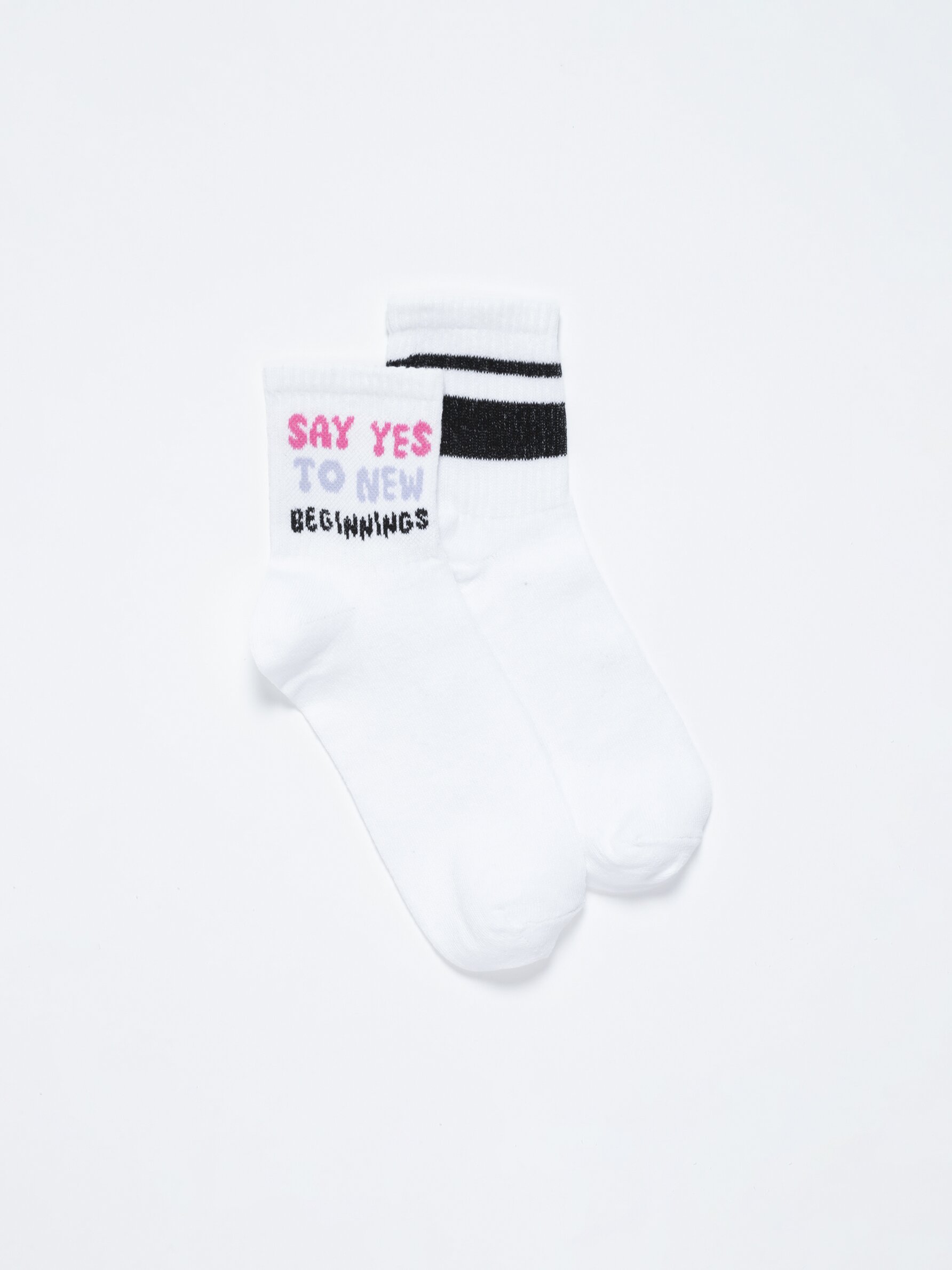 Pack de 2 pares de calcetines altos - Calcetines largos - Calcetines -  ACCESORIOS - Mujer 