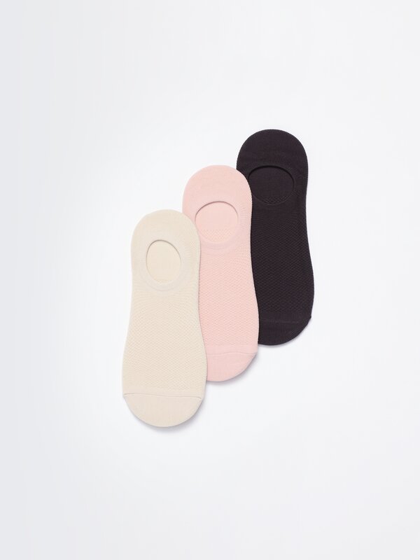 Pack de 3 pares de calcetíns deportivos tipo invisible