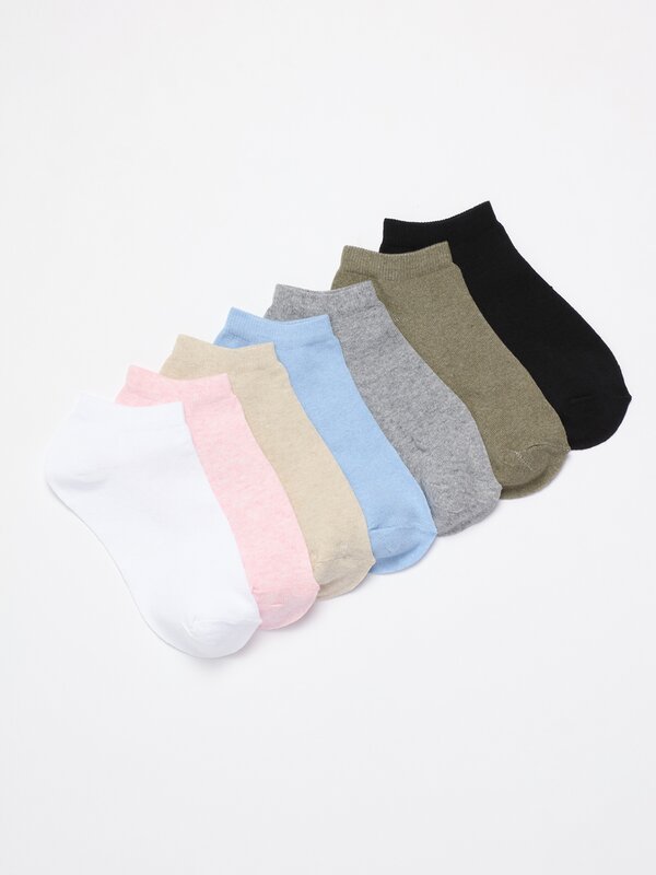 Pack de 7 pares de meias soquetes
