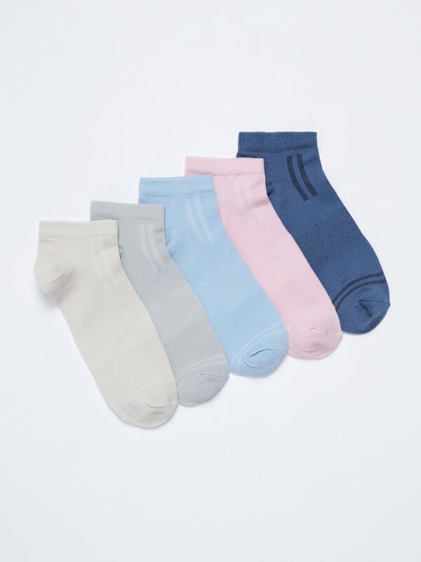 Pack of 5 pairs of sports socks Sportswear CLOTHING Woman