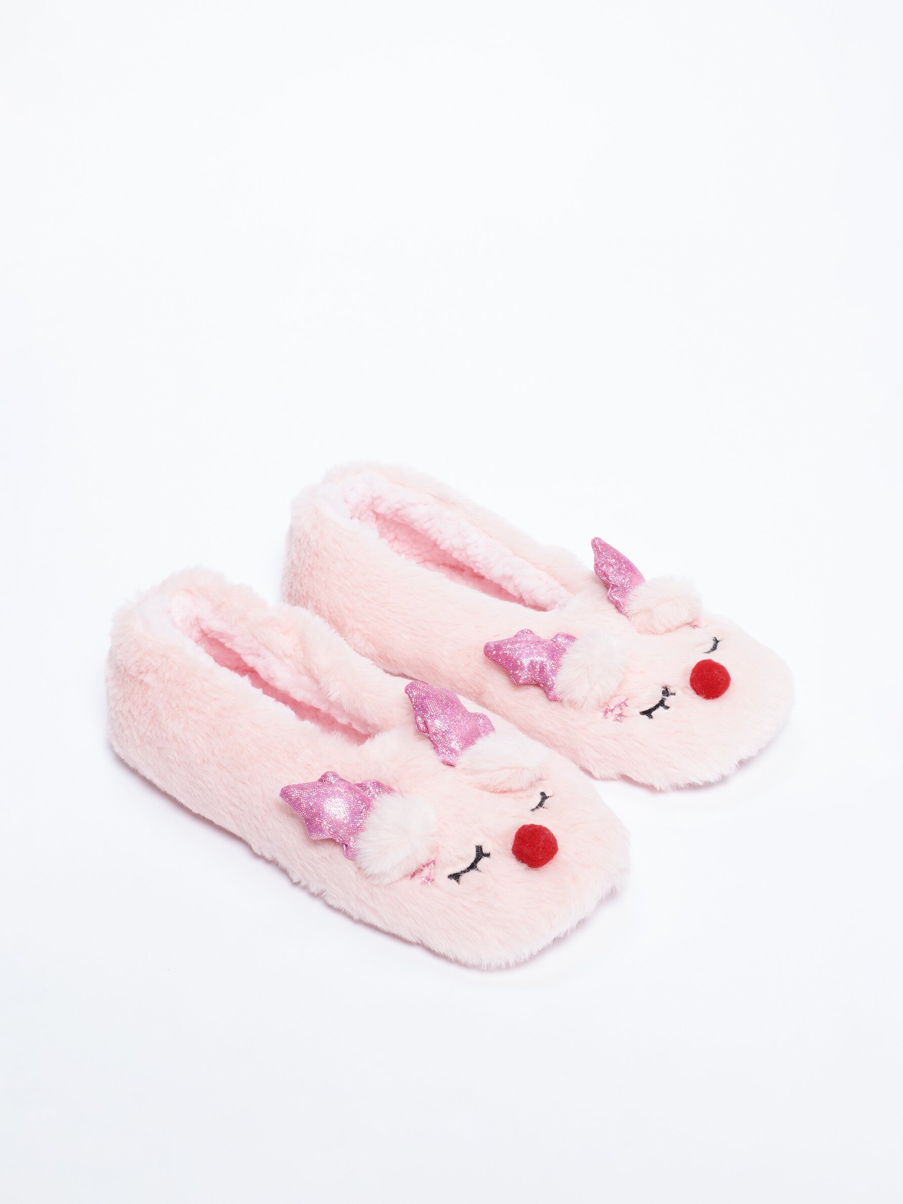 Soft touch reindeer sock style slippers PROMOTION Woman