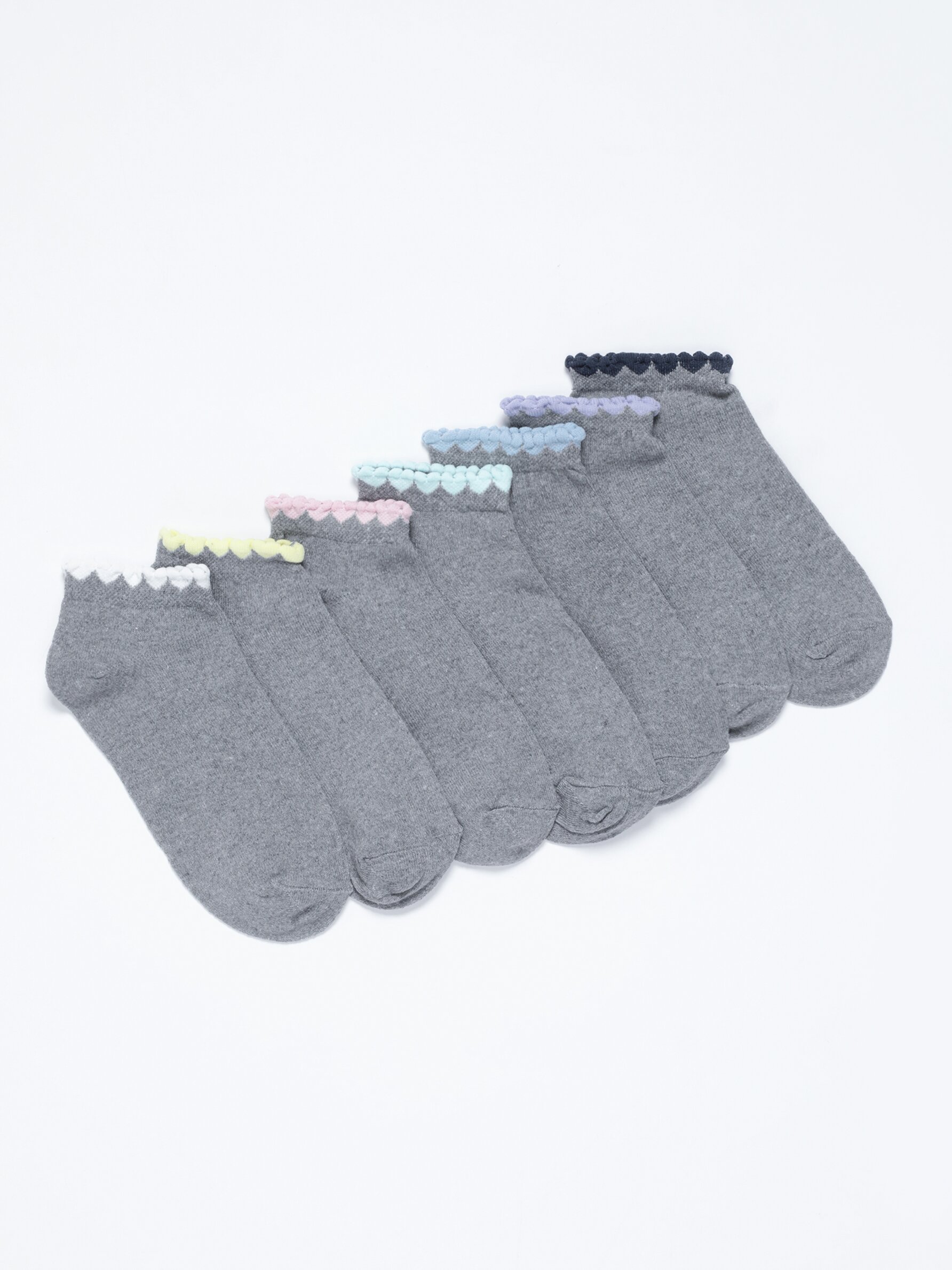 Pack de 7 calcetines cortos - Calcetines - Ropa Interior - ROPA - Mujer 