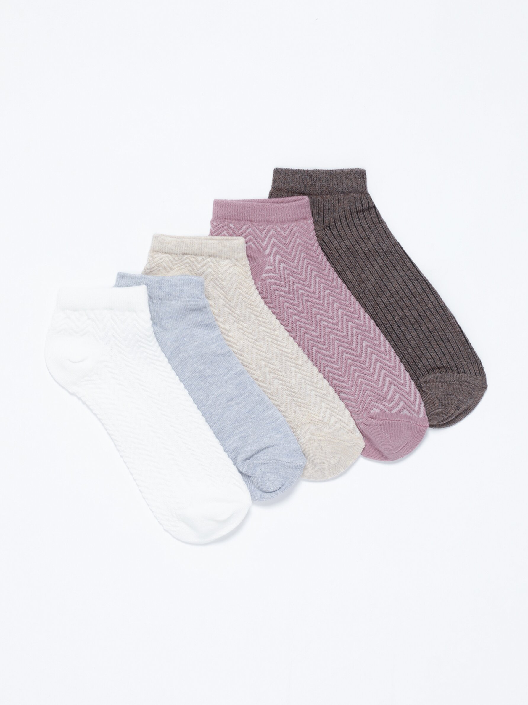Pack de 5 pares de calcetines cortos - Calcetines cortos - Calcetines -  Ropa Interior - ROPA - Mujer 