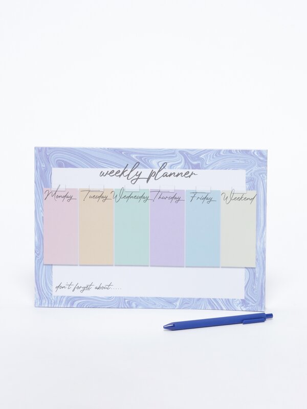 Set de planner semanal y bolígrafo ACCESORIOS Mujer Lefties ESPAÑA