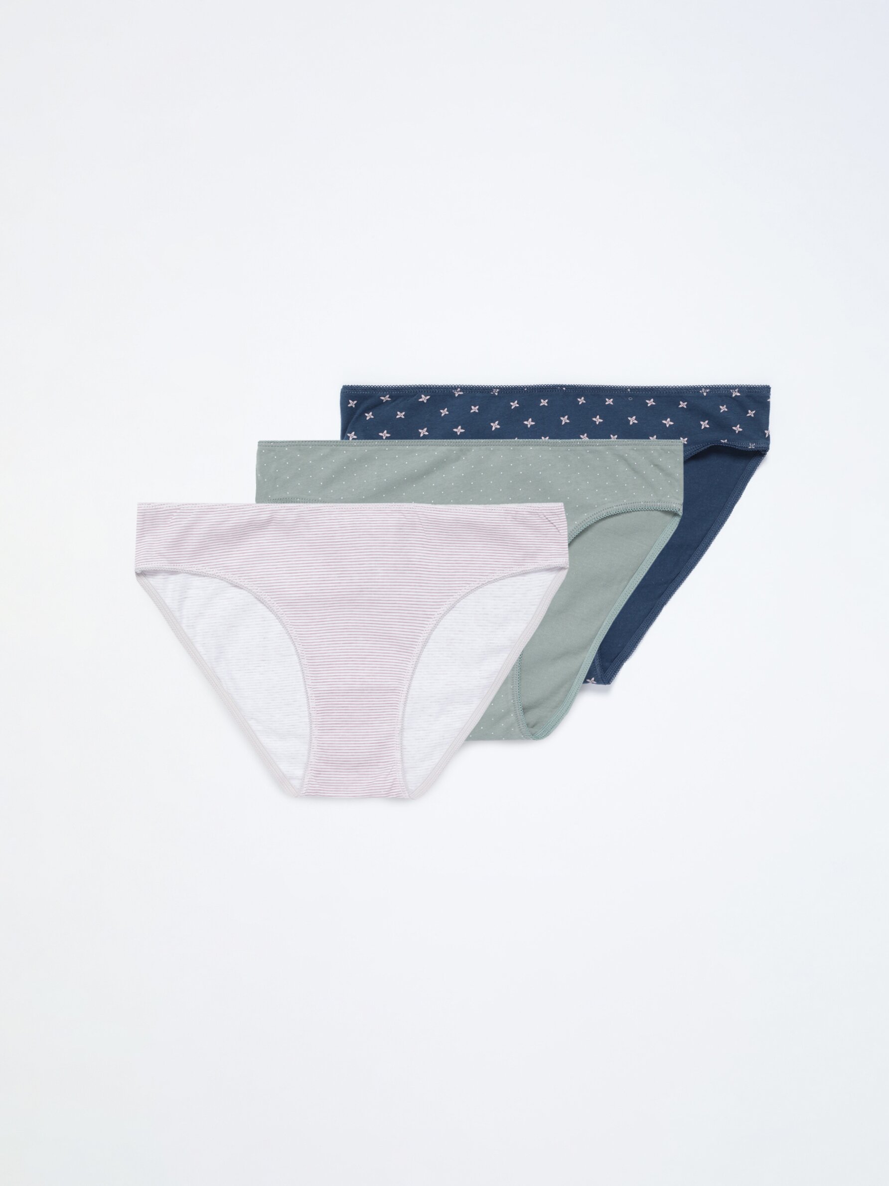 Pack of 3 pairs of printed classic briefs. Cotton Briefs