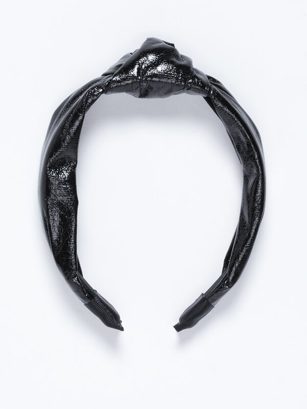 Faux leather headband