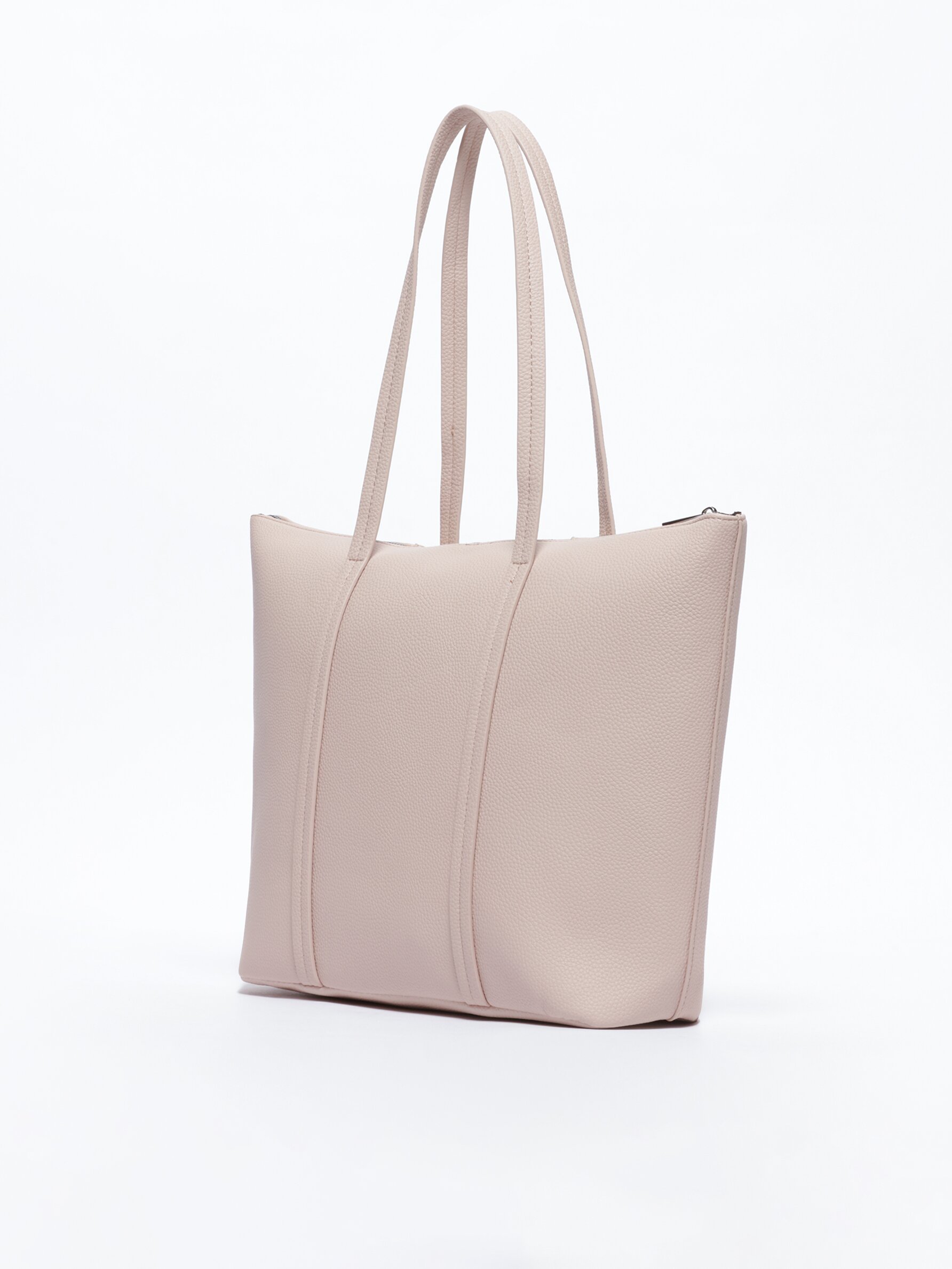 Pale pink leather outlet bag