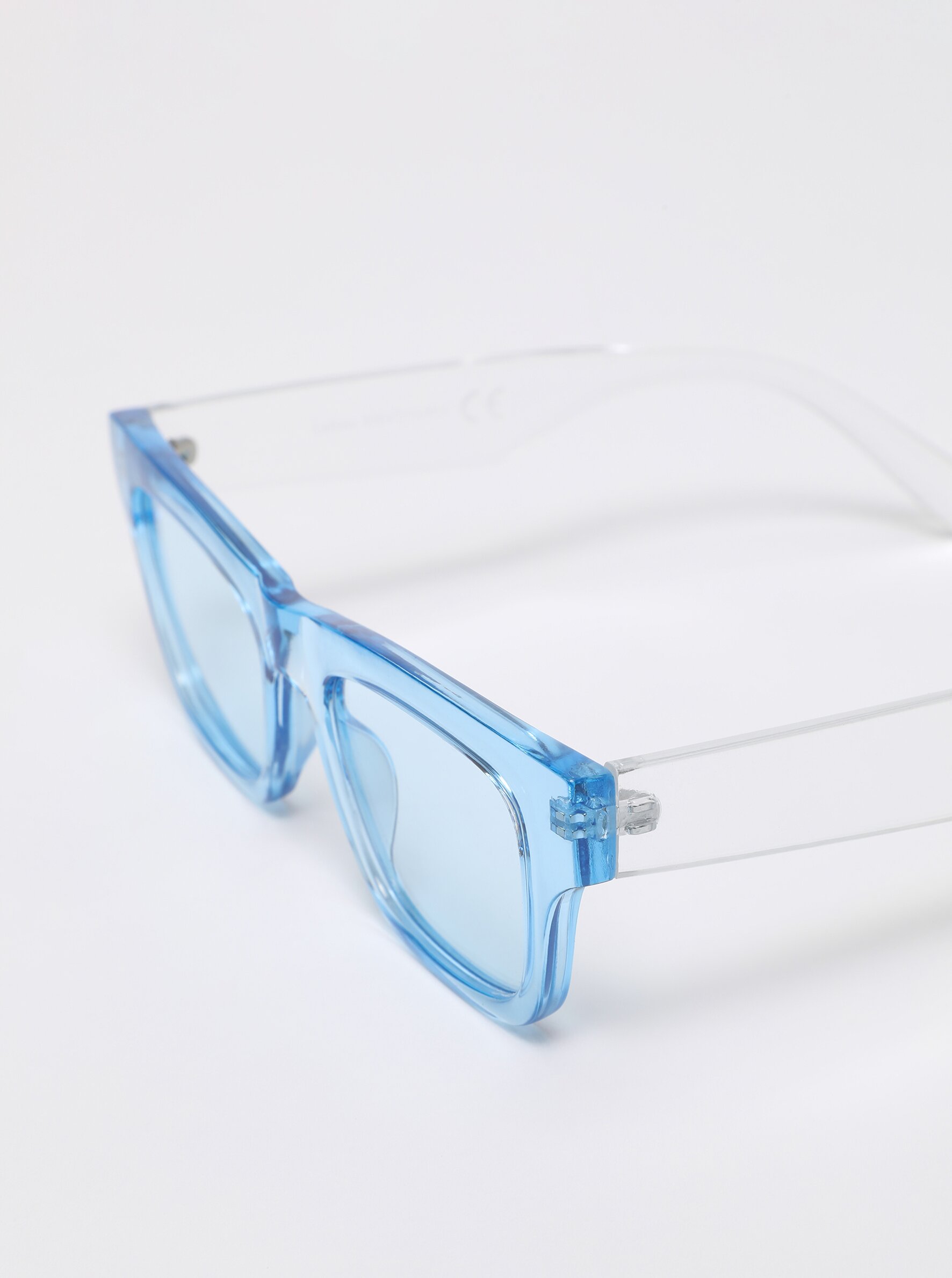 Blue see through outlet sunglasses