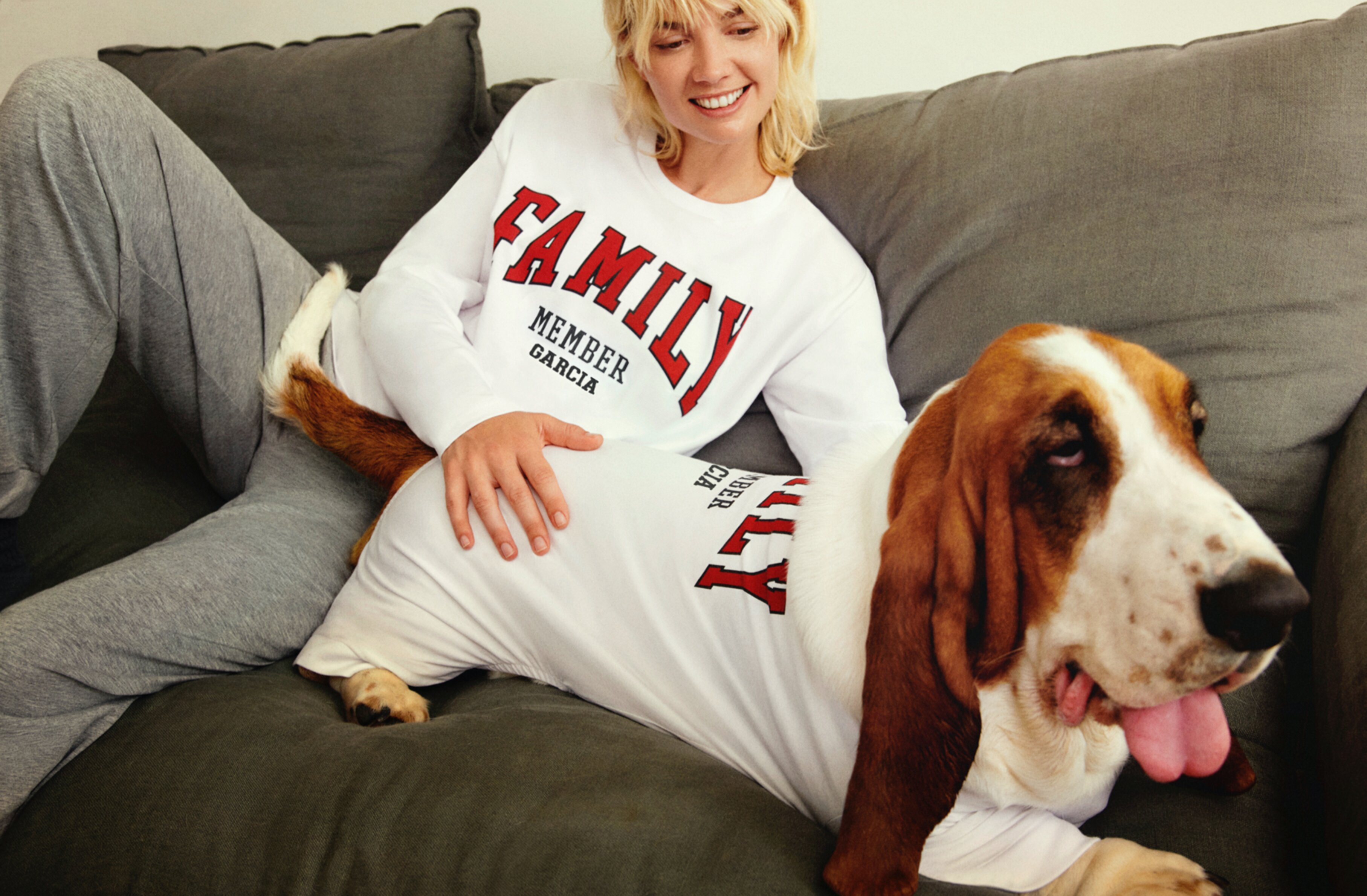 Basset hound pyjamas top