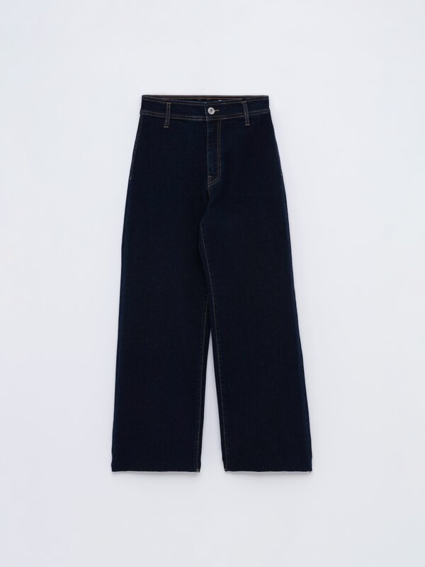 Jeans culotte elástico