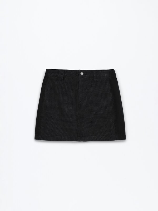 Black denim hot sale skirt cheap