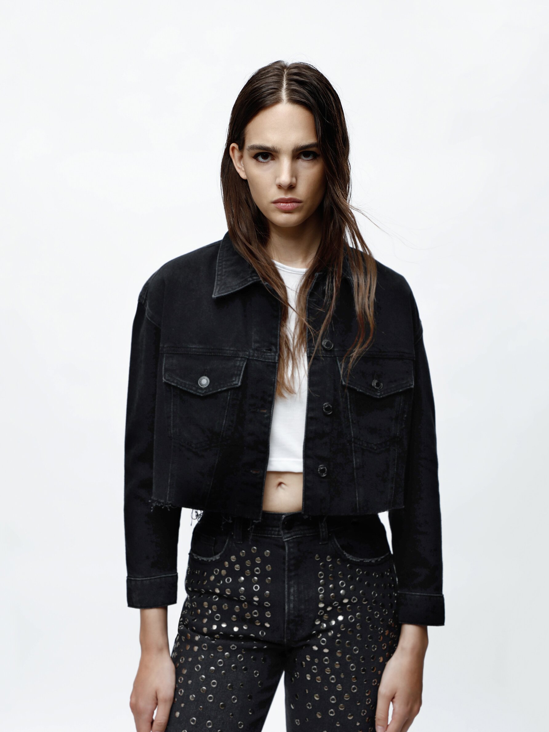 Chaqueta chándal mujer - Cropped