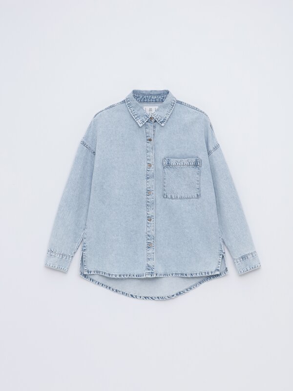 Oversize denim overshirt