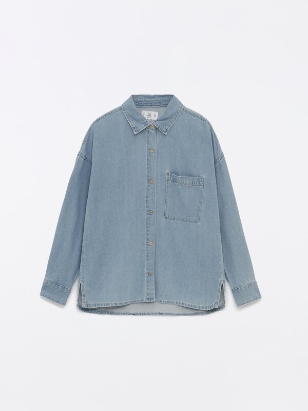 Oversize denim overshirt