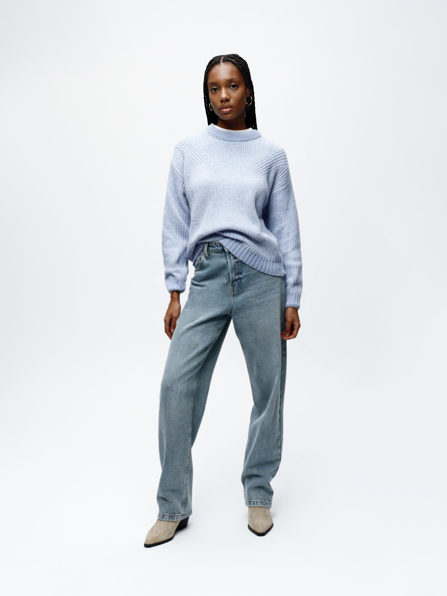 Grey chenille clearance sweater