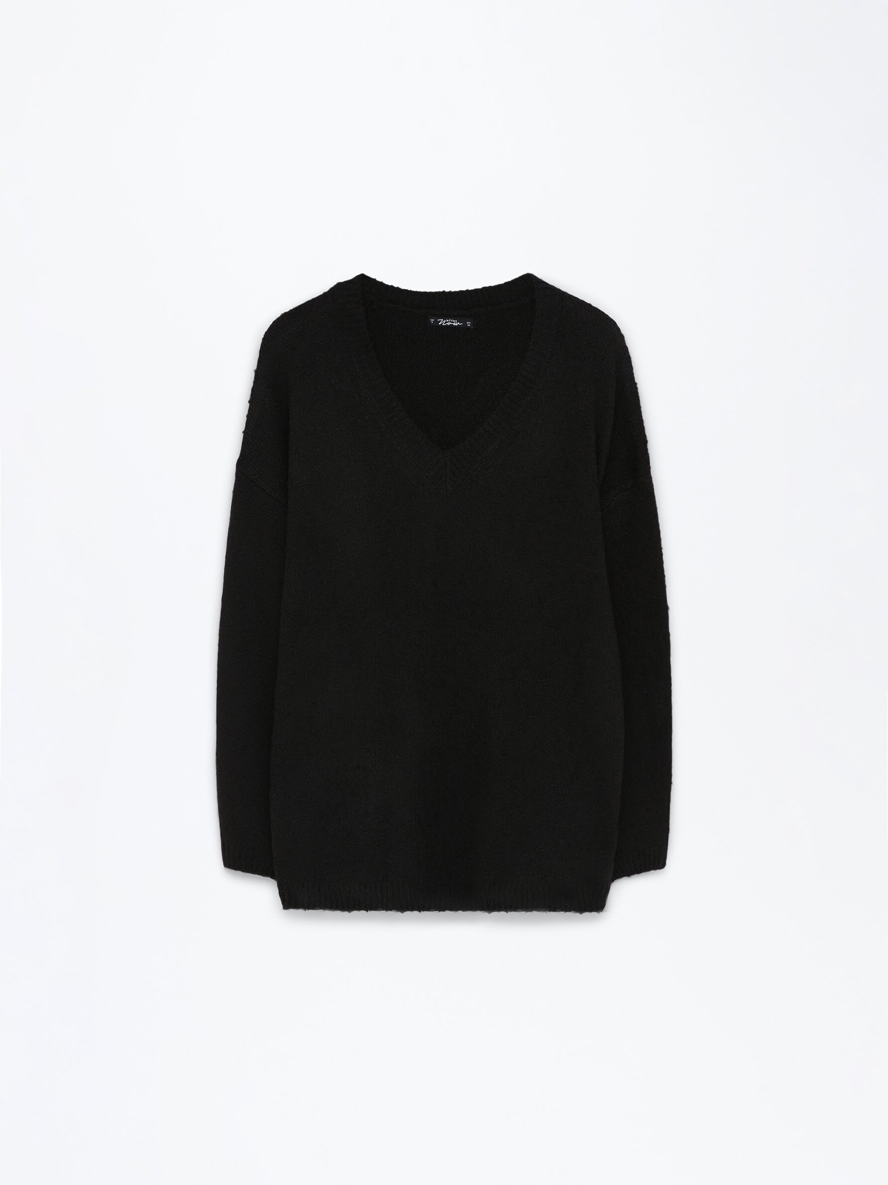 Oversized black v neck sale jumper