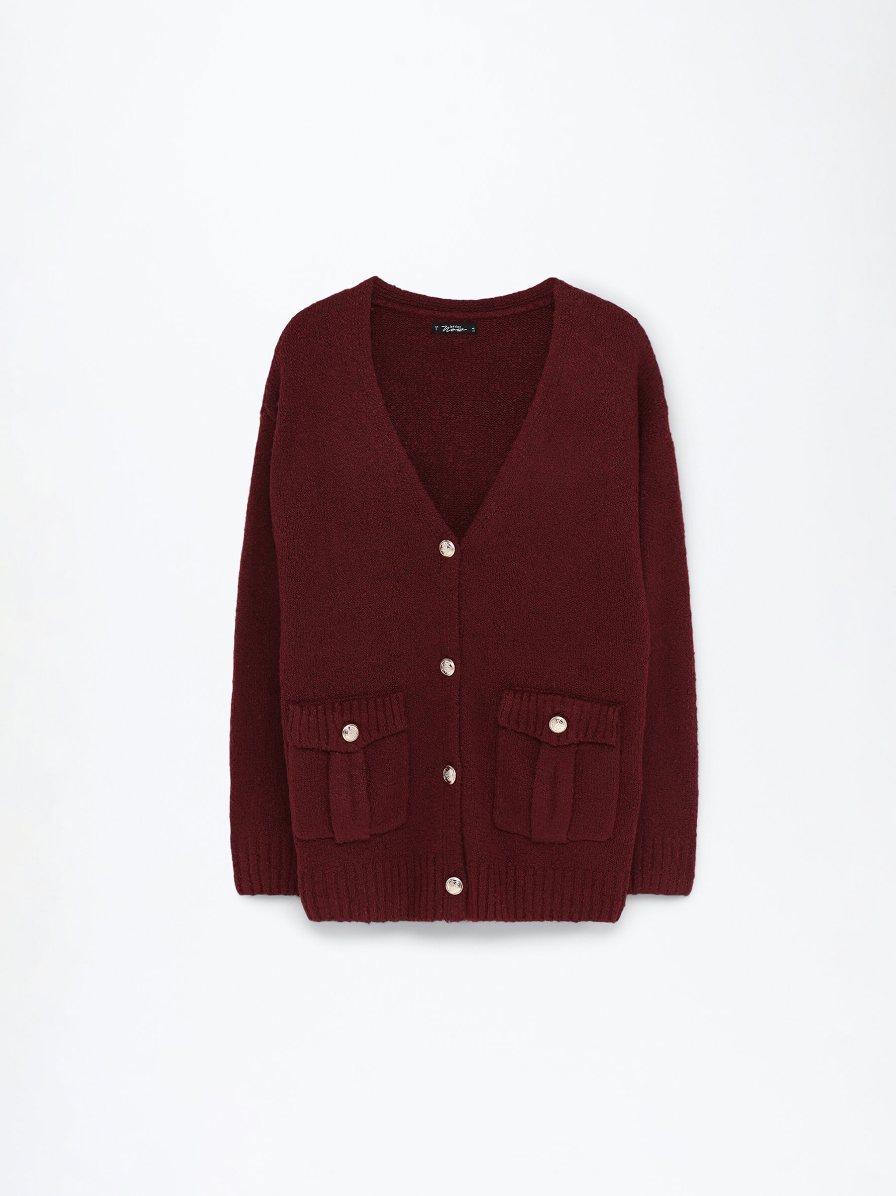 H&m burgundy clearance cardigan