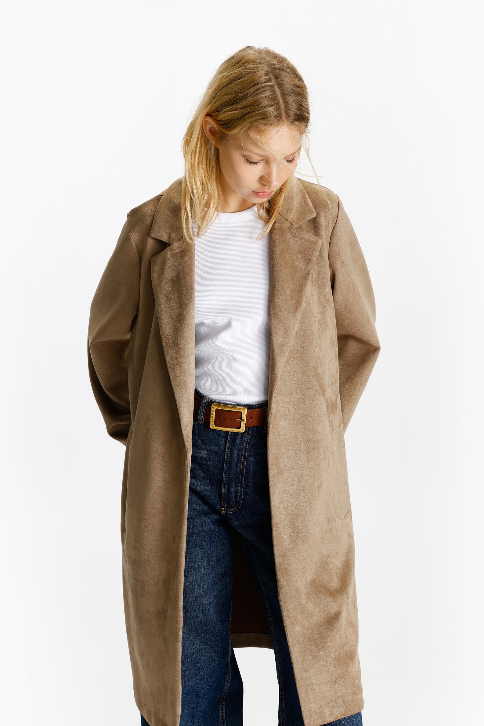 Faux suede outlet puffer jacket zara