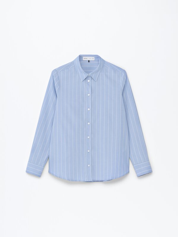 Long sleeve poplin shirt