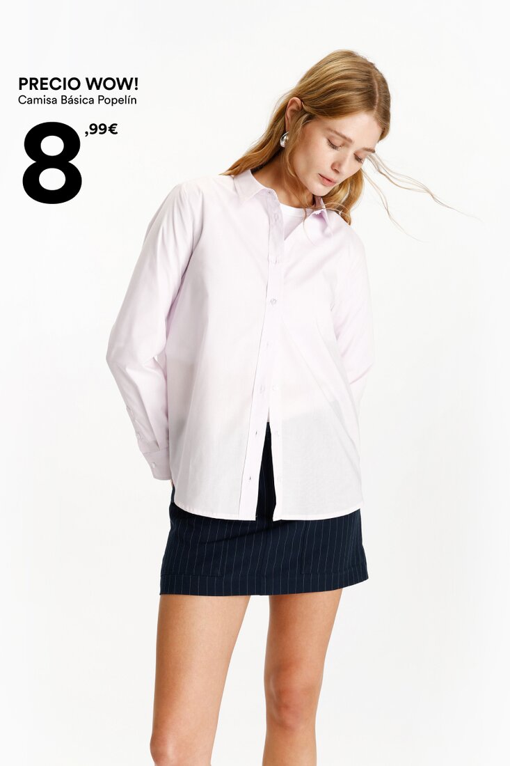 Camisa blanca mujer online lefties
