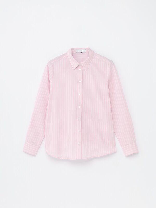 Long sleeve poplin shirt